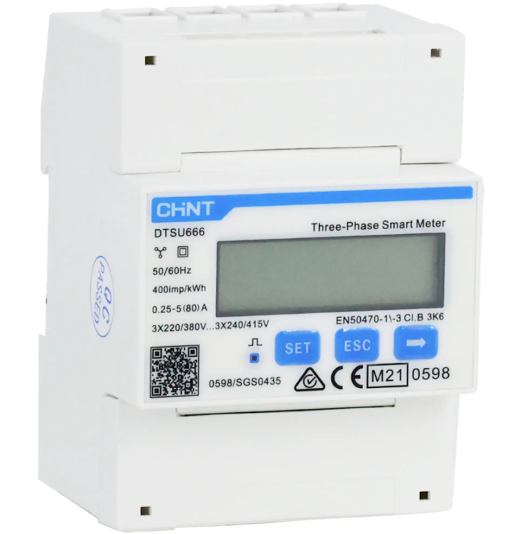 Smartmeter – trójfazowy licznik energii Chint DTSU666 Modbus MID